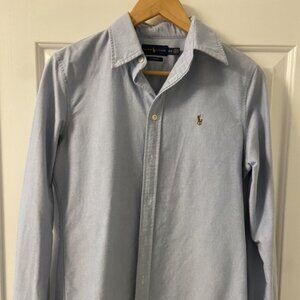 Classic Ralph Lauren Blue Chambray Shirt - Medium